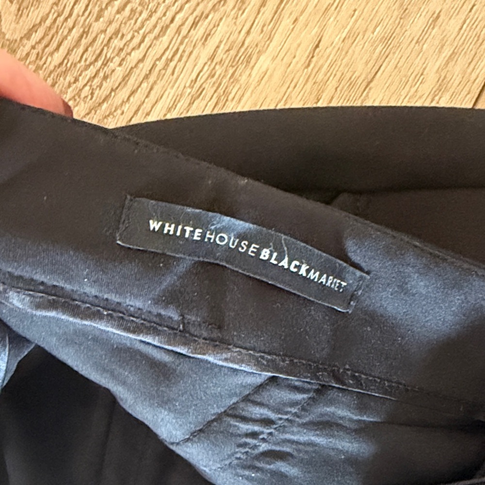 White House Black Market Black Flared Trousers - Picture 4 of 5
